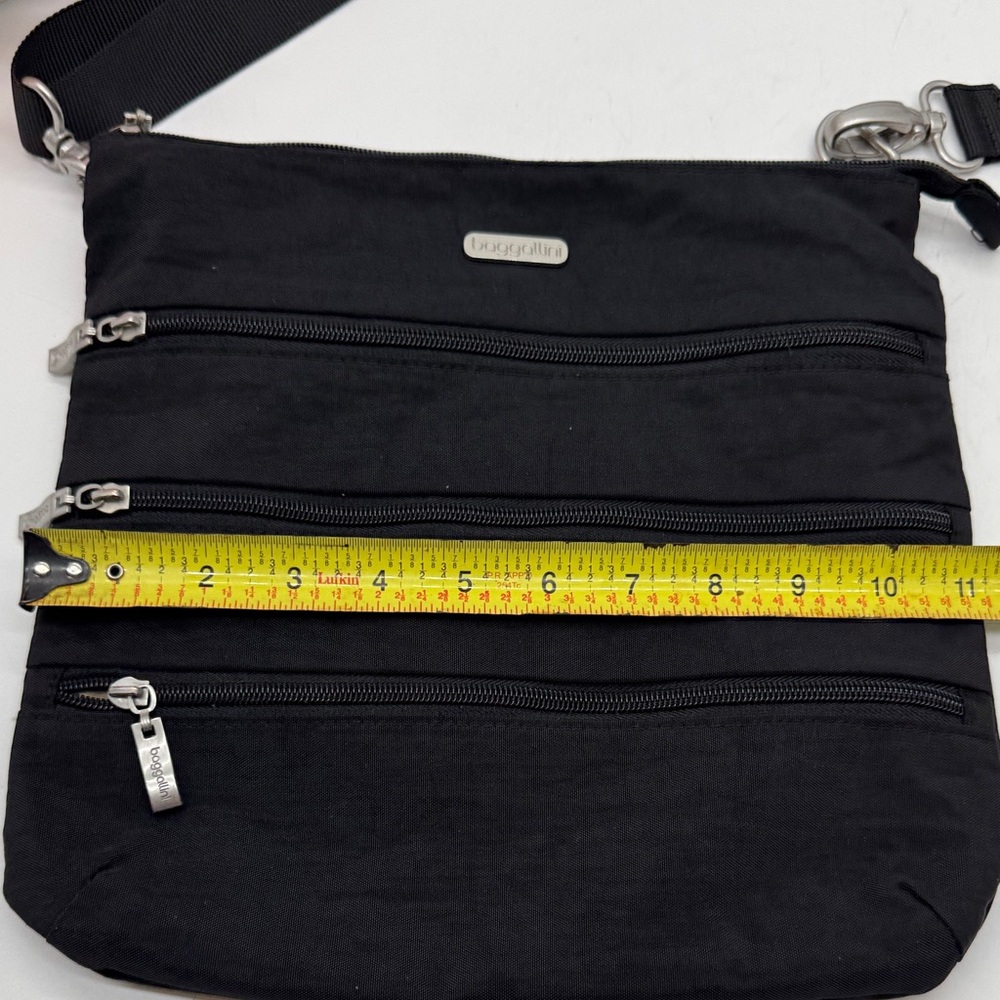 Baggallini Black Nylon Crossbody Bag NYB8524K - Picture 14 of 14